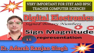 Sign Magnitude Representation  signed magnitude representation 1s complement  2s complement [upl. by Gipps95]