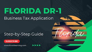 Florida Form DR1 Business Tax Application  StepbyStep Instruction [upl. by Ingamar]