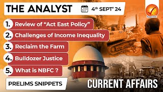 The Analyst 4th September 2024 Current Affairs Today  Vajiram and Ravi Daily Newspaper Analysis [upl. by Suoicul]