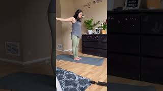 Shoulder postpartum mobility 430 days Yoga challenge with twins youtubeshorts yoga twinmom [upl. by Denny]