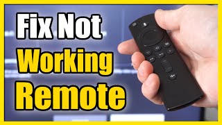 How to Fix Remote Not Working on Amazon Fire Stick 4k Max Fast Method [upl. by Ahtnama]