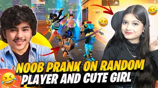 Noob Prank ON Random Player and Cute Girl on Cs Ranked😱 They Kick me😡 Garena free fire [upl. by Enneirdna]