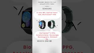 Compare HUAWEI Watch Fit 2 vs Amazfit GTS 2 Mini smartwatch huaweiwatch amazfit [upl. by Tisha912]