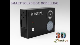 3D smart sound box modeling in maya speaker modeling in maya 2020 texture with keyshot part 1 [upl. by Asilehc385]