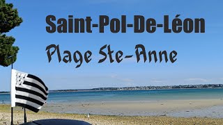 SaintPolDeLéon plage Sainte Anne Finistère [upl. by Yemiaj211]