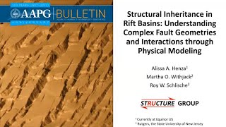 AAPG PSGD WebinarQampA Alissa Henza presents Structural Inheritance in Rift Basins [upl. by Riatsala]