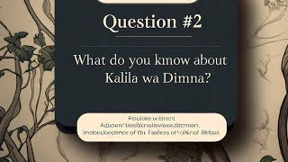 Introduction to Kalila wa Dimna Fable of Bidpai [upl. by Aeret700]