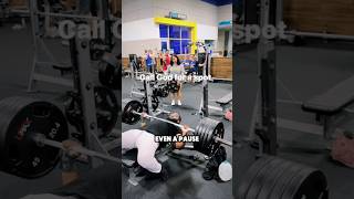 5 Plate Bench Press With No Spot [upl. by Magdalen]