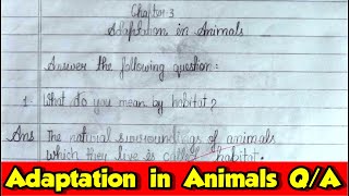 adaptation in animals question answer chapter 3 science class 4 full chapter expalanation in hindi [upl. by Bruning]