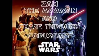 Zam The Assassin and Chase Through Coruscant  Star Wars Episode II Attack of the Clones [upl. by Machute]