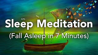 Guided Sleep Meditation Fall Asleep In Minutes Spoken Sleep Meditation With Water Sound for Sleep [upl. by Lissak]