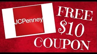 Free 10 JCPenney Coupon [upl. by Atillertse31]