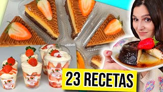 23 POSTRES para VENDER y GANAR DINERO DESMINTIENDO TRUCOS de COCINA  Caro Trippar [upl. by Lacey]