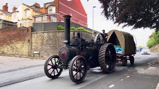 Burrell Steam Traction Engine No4014 Pride of Devon in Exeter [upl. by Jefferey32]