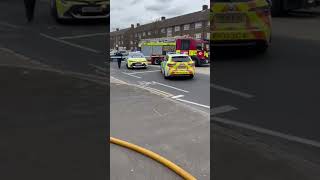 Whalebone lane south  Fire 🔥 in corner shop opposite McDonald’s Chadwell Heath [upl. by Gaspar346]