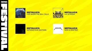 Fortnite Festival x Metallica  New Weekly Jam Tracks [upl. by Fitton]