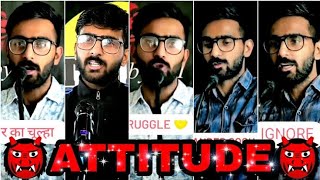 attitude shayari 😈🙏💯 vabby attitude shayari 🤙👑🔥 new attitude shayari 🤬💯🤘 attitudeshayari [upl. by Swetlana]