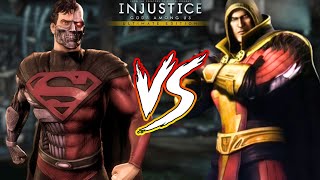 Cyborg Superman Vs Shazam Regime  Injustice Gods Among Us [upl. by Scharaga]