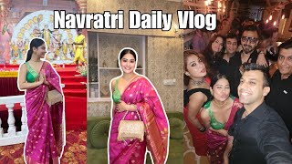 Celebrating Ashtami and Navami  Durga pooja  Navratri Daily Vlog  KRISHNA MUKHERJEE [upl. by Leirbag558]