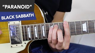 Paranoid Guitar Lesson  Black Sabbath Tutorial [upl. by Eivi]