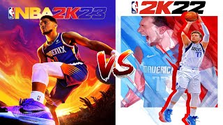 NBA 2K23 vs NBA 2K22 Gameplay Comparison [upl. by Wolram443]