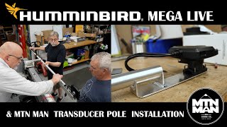 How To Humminbird MEGA Live Install with MTN MAN Pole [upl. by Bernarr]