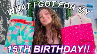 WHAT I GOT FOR MY 15TH BIRTHDAY HAUL 2021 [upl. by Annemarie]