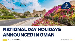 TAS Morning Show  National Day holidays announced in Oman  TAS TV  The Arabian Stories [upl. by Wiley]