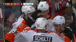 Flyers vs Blackhawks 101816 [upl. by Eeneg]