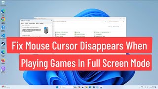 Fix Mouse Cursor Disappears When Playing Games In Full Screen Mode [upl. by Eerehc578]