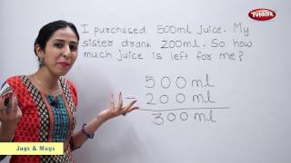 Word Problems Addition and Subtraction of Capacities Litres Millilitres  Maths For Class 2 [upl. by Haland645]