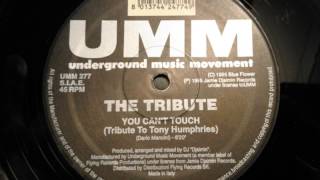 The Tribute  You Cant Touch Tribute To Tony Humphries [upl. by Levitan]