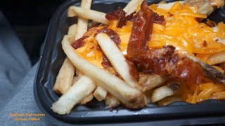 Asmr Mukbang  Wendys Baconator Fries amp Strawberry shake [upl. by Gabbie346]