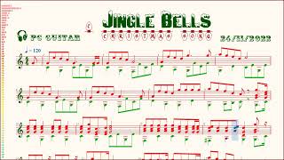 Christmas Jingle Bells guitar solo [upl. by Aidnama]