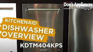 An Overview of KitchenAid Dishwasher KDTM404KPS  KitchenAid Dishwasher Review 2021 [upl. by Brendin58]