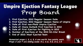 UEFL 2012 Draft Special  Umpire Ejection Fantasy League [upl. by Ainiger229]