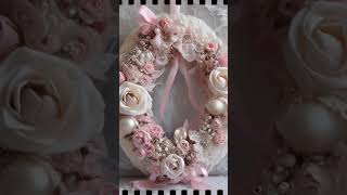 Shabby Chic Crafts 🧵 DIY Glam Home Decor shorts shabbychicdiy shabbychic [upl. by Nwahsyd]