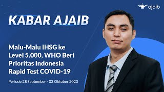 Kabar Ajaib MaluMalu IHSG ke Level 5000 WHO Beri Prioritas Indonesia Rapid Test COVID19 [upl. by Chemarin]