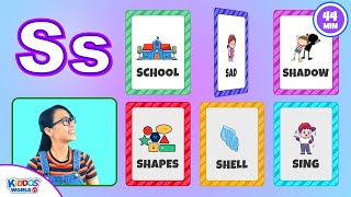 Miss V Teaching Kids 6 Words ABC Digital Flashcards  Learning English Vocabulary [upl. by Roche]