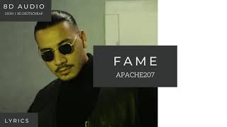 8D Audio APACHE 207  FAME I DEUTSCHRAP 8D  LYRICS [upl. by Aizan576]