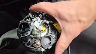 VW jetta golf clock spring and coding vcds [upl. by Ahsitahs397]