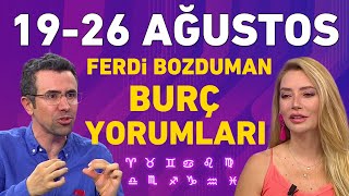 1926 Ağustos Ferdi Bozduman 12 burç yorumu Hangi burçlarını yüzü gülecek hangileri üzülecek [upl. by Mari]