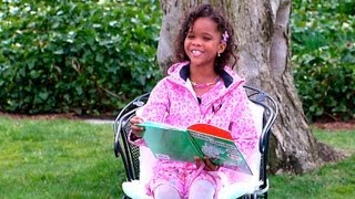 2013 White House Easter Egg Roll Quvenzhané Wallis Reads quotHorton Hatches the Eggquot [upl. by Ayyn]