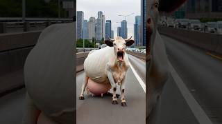 Man help a pregnant cow cow cowlover pregnant treatment babyanimal humanity calf rescue [upl. by Jammin]