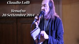 Intervista a Claudio Lolli ULTIMA INTERVISTA VIDEO  Borghesia live Venafro IS 28 Settembre 2014 [upl. by Churchill]