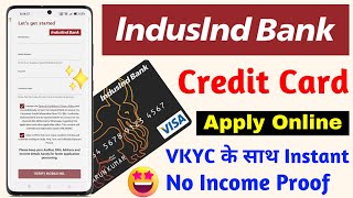 Indusind Bank Credit Card Apply Online  How To Apply Indusind Bank Credit Card [upl. by Ellehcar]