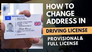 How to change Address in UK Driving License PROVISIONAL amp FULL LICENSE [upl. by Asihtal]