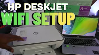 HOW TO SETUPCONNECT HP DESKJET 2800E TO WIFI NETWORK WITH COMPUTER [upl. by Pollerd723]