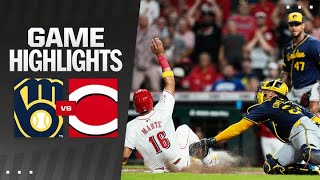 Brewers vs Reds Game Highlights 83124  MLB Highlights [upl. by Whale]