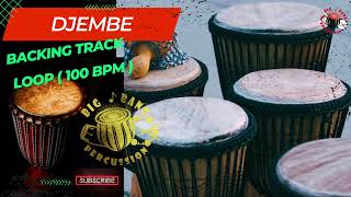 GREAT DJEMBE BACKING TRACK  25 MIN LOOP 100 bpm [upl. by Silohcin]